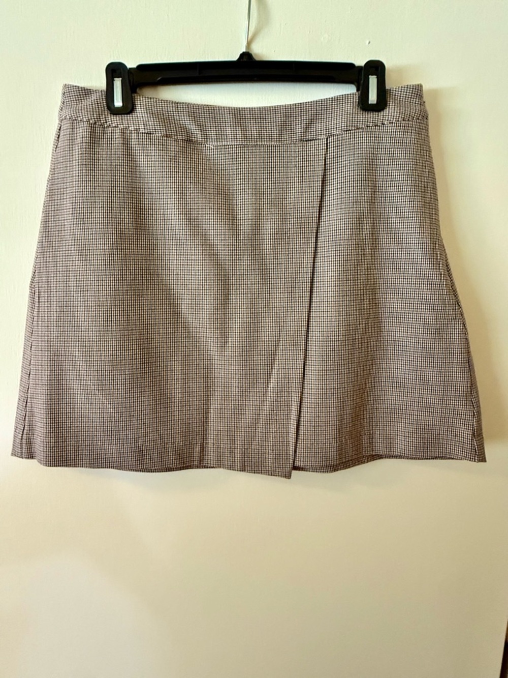 Target Mini Skirt in Taupe Check